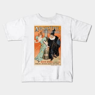 Absinthe Parisienne France Vintage Advertising Poster 1896 Kids T-Shirt